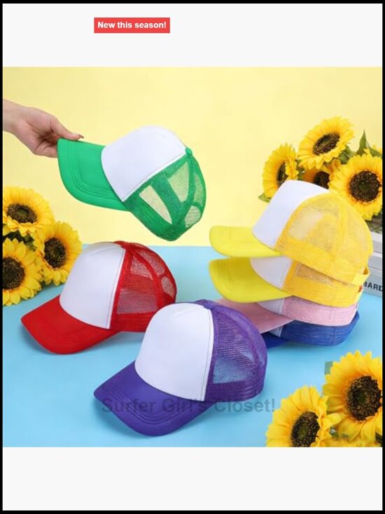 Blank bulk sublimation trucker hats 72 pack adjustable snapback mesh caps for main image 7